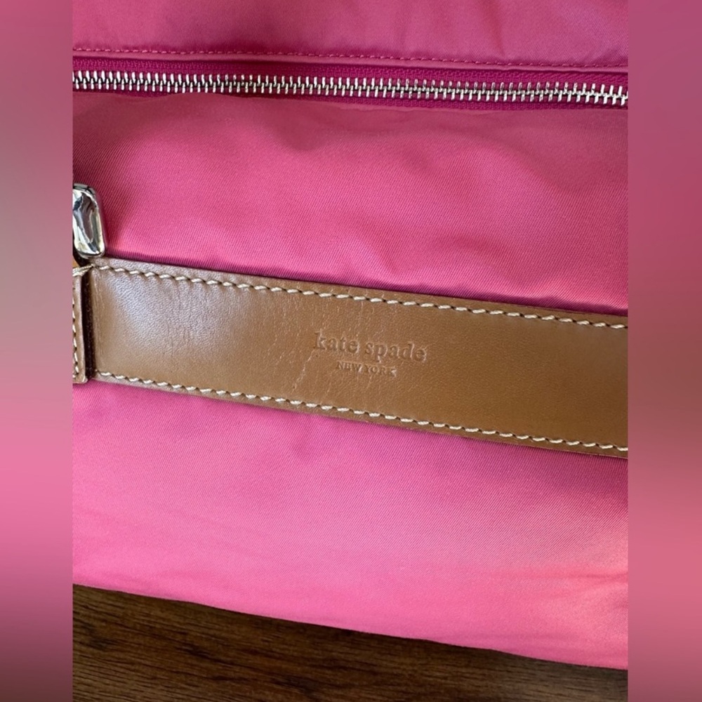 Kate Spade New York Leather Trim Nylon Top Handle Shoulder Bag - Picture 2 of 13